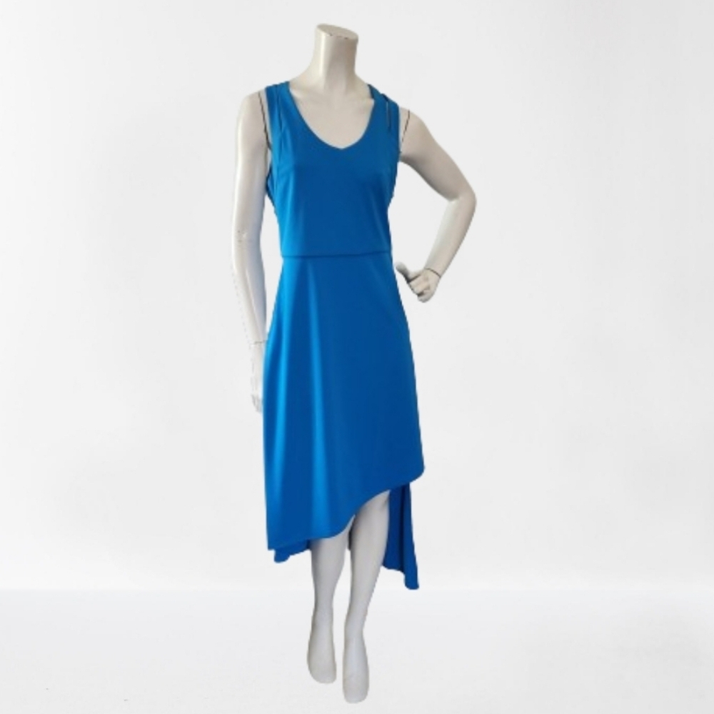 Julia Jordan Dress Women's 6 Blue Sleeveless Asymmetrical